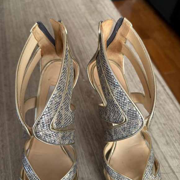 Jimmy Choo Karla Leopard-Print Glitter Fabric Pump (37.5) - Picture 4 of 9